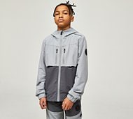 Zavetti Canada Junior Revosso Woven Full Zip Hoodie - Grey - Size S/B