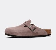 Birkenstock Womens Boston Suede Sandal - Purple - Size 37