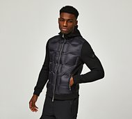 Alessandro Zavetti Bonetti Quilted Hybrid Jacket - Black - Size XS