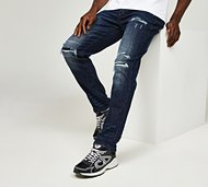Alessandro Zavetti Pacelli Loose Stacked Fit Denim Jean - Blue - Size 28