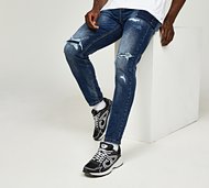 Alessandro Zavetti Pastini Loose Carrot Fit Denim Jean - Blue - Size 28