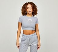Hoodrich Womens Degree Baby T-Shirt - Grey - Size XS