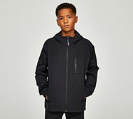 BADR Junior Abel Woven Full Zip Hoodie - Black - Size XL/B