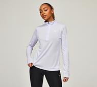 Under Armour Womens Tech Twist Half Zip T-Shirt - Purple - Size XS