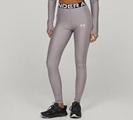 Under Armour Womens HeatGear Rib Legging - Grey - Size XS
