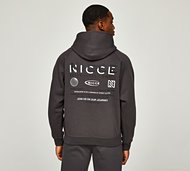 Nicce Multi Logo Hoodie - Grey - Size S