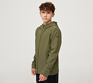 Under Armour Junior UA Unstoppable Full-Zip Woven Hood - Green - Size XL/B