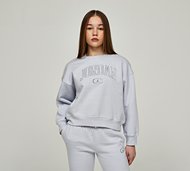 Jordan Girls Metallic Jumpman Crewneck - Grey - Size M/G