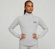 Nike Womens Dri-FIT Pacer Quarter Zip T-Shirt - Purple - Size M