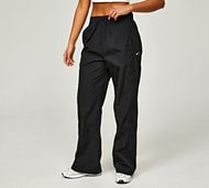 Nike Womens High-Waisted Woven Open-Hem Pant - Black - Size XS