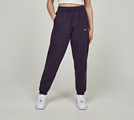 Nike Girls Shine Club Fleece Loose Pant - Purple - Size M/G