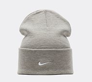 Nike Peak Swoosh Beanie - Grey - Size ONE SIZE