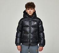 Nike Junior Therma Repel Synthetic Fill EasyOn Hooded Jacket - Black - Size S/B