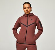 Nike Womens Tech Fleece Windrunner Full Zip Hoodie - Brown - Size XS