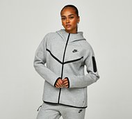Nike Womens Tech Fleece Windrunner Full Zip Hoodie - Grey - Size M