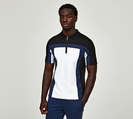 Celebre Panel Polo Shirt - Black - Size 2XL