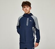 Alpyrex Junior Dyno Woven Full Zip Hoodie - Navy - Size M/B