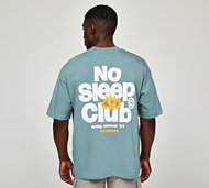 Faded Store No Sleep Club T-Shirt - Blue - Size XS