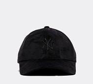 New Era Womens Female Velour Midi 9FORTY NY Yankees Cap - Black - Size ONE SIZE