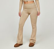 Glamorous Womens Knitted Flare Pant - Beige - Size XS