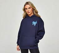 Forena Womens Forever Yours Overhead Hoodie - Navy - Size M