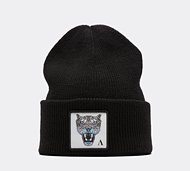 Alessandro Zavetti Growler Beanie Hat - Black - Size ONE SIZE