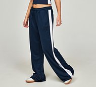 Ds Vu Womens Embossed Panel Poly Pant - Blue - Size XXS