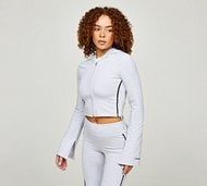 Forena Womens Sevyn Jersey Hoodie - Grey - Size S