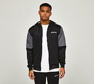 Mtissier Onex Colourblock Poly Full Zip Hoodie - Black - Size XS