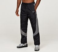 Lorenzo Zone Panel Woven Track Pant - Black - Size XS