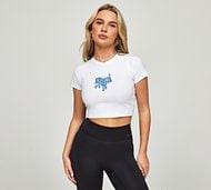 Forena Womens Forever Yours Baby T-Shirt - White - Size XS