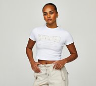 Mercier Womens City Dream Baby T-Shirt - White - Size M