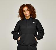 New Balance Womens Athletics Club Overhead Hoodie - Black - Size M