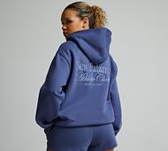 New Balance Womens Athletics Club Overhead Hoodie - Blue - Size XL