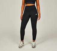 New Balance Womens Harmony High-Rise Piping Legging - Black - Size XS