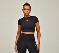 New Balance Womens Harmony Fitted T-Shirt - Black - Size XL