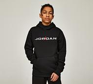 Jordan Junior Baseline Pullover Hoodie - Black - Size S/B