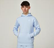 Jordan Junior Brooklyn Essentials Fleece Hoodie - Blue - Size S/B