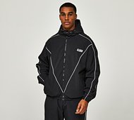 ILLVZN BLKD OUT Track Jacket - Black - Size XS
