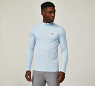 Montirex Peak Gridded Quarter Zip Top - Blue - Size M