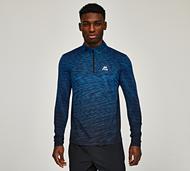 Montirex Trail Seamless Quarter Zip Top - Blue - Size XS