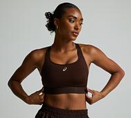 Asics Womens Road Compression Bra Top - Brown - Size S