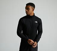 The North Face 24/7 Quarter Zip Long-Sleeve T-Shirt - Black - Size 2XL
