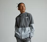 The North Face Junior On the Trail Woven Full Zip Hoodie - Grey - Size M/B