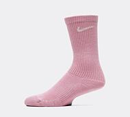 Nike 3 Pack Cushioned Sock - Pink - Size 8-11