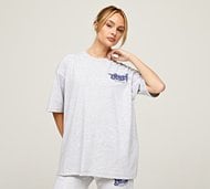 Dripmade Womens Street Tour 2.0 Boyfriend T-Shirt - Grey - Size XL