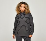 Dripmade Womens Hostile Overhead Hoodie - Grey - Size S