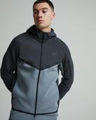 Nike Tech Fleece Windrunner Colour Block Hoodie - Grey - Size 2XL