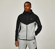 Nike Tech Fleece Windrunner Colour Block Hoodie - Black - Size S