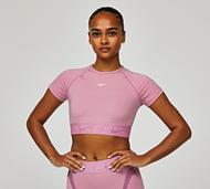 Nike Womens Dri-FIT Crop Top - Pink - Size S